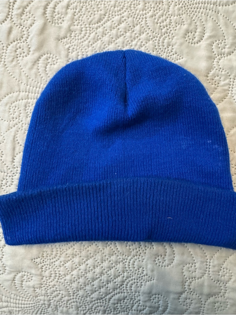 Classic Men's Cuffed Knit Beanie - Royal Blue